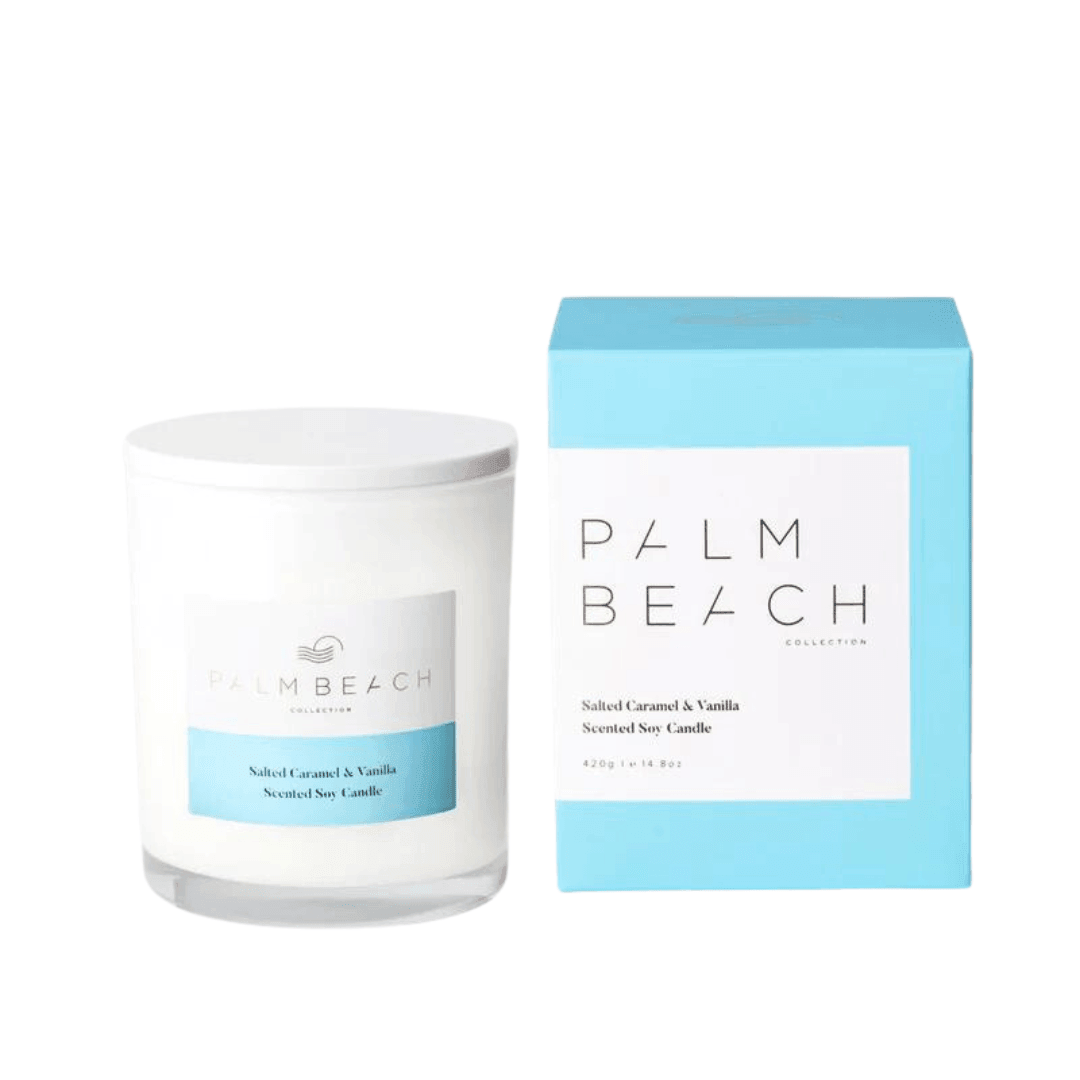 Candle - Palm Beach - Palm Beach Salted Caramel & Vanilla Candle 420g - The Gift Company