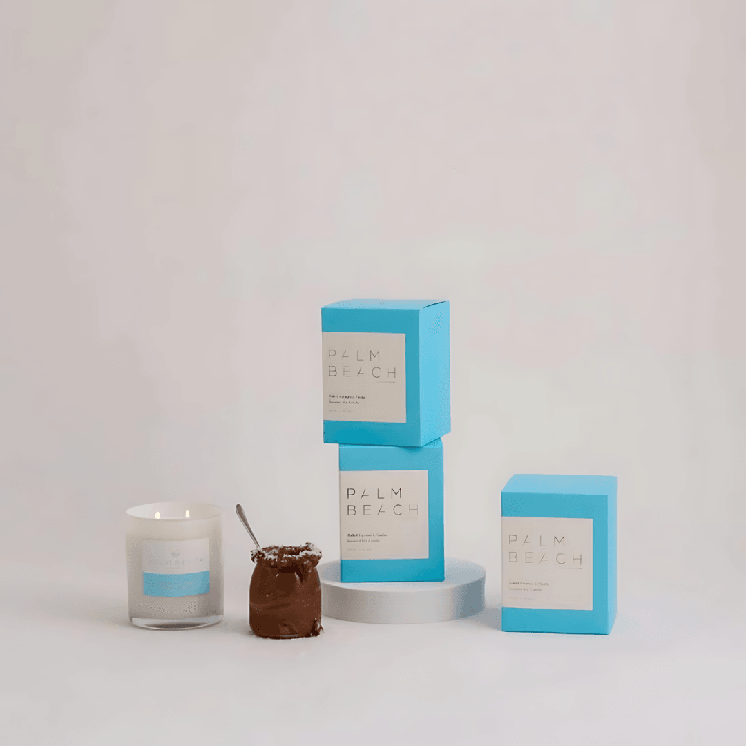 Candle - Palm Beach - Palm Beach Salted Caramel & Vanilla Candle 420g - The Gift Company