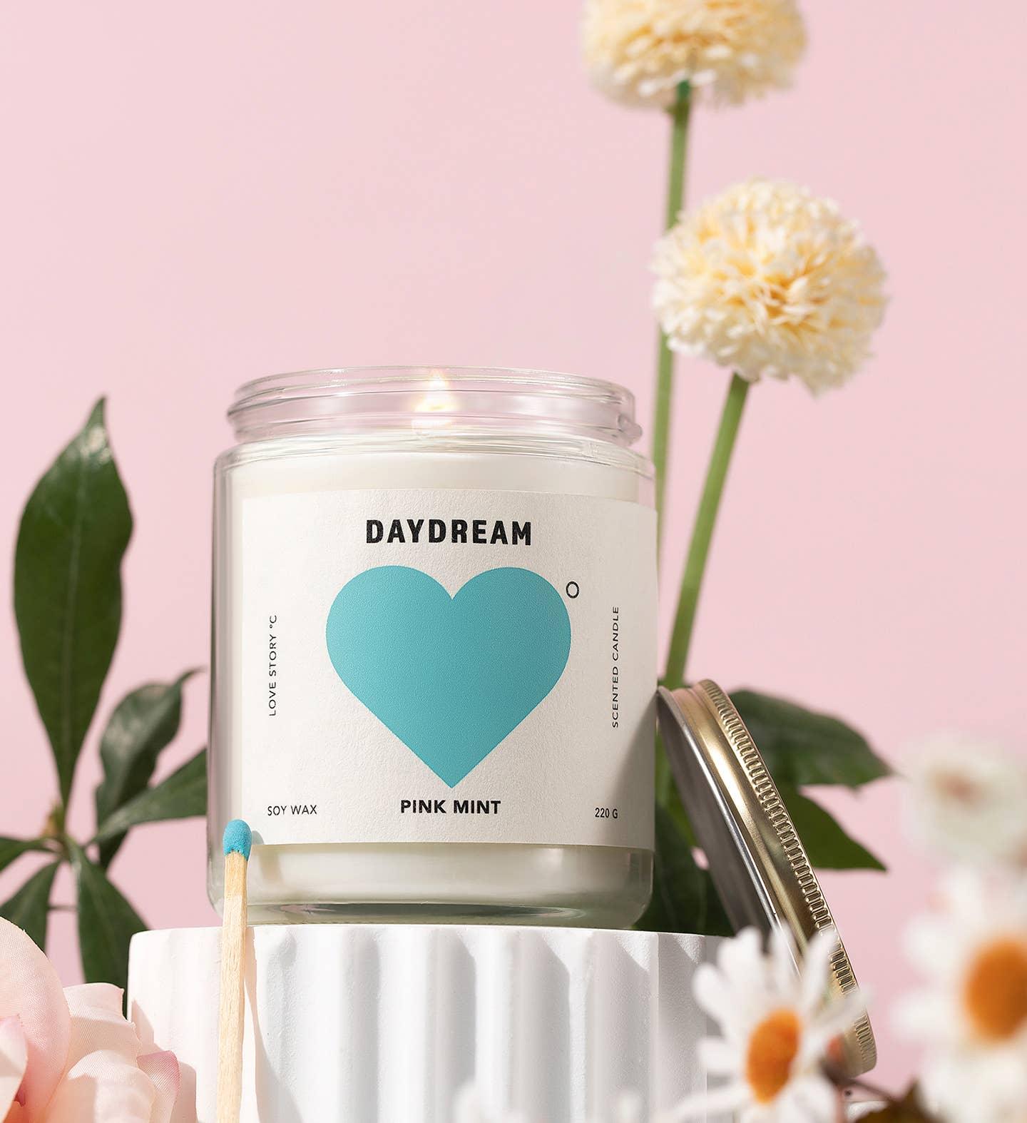 Candle - Pinkmint Candle - Pinkmint Candle Daydream Soy Candle 220g - The Gift Company