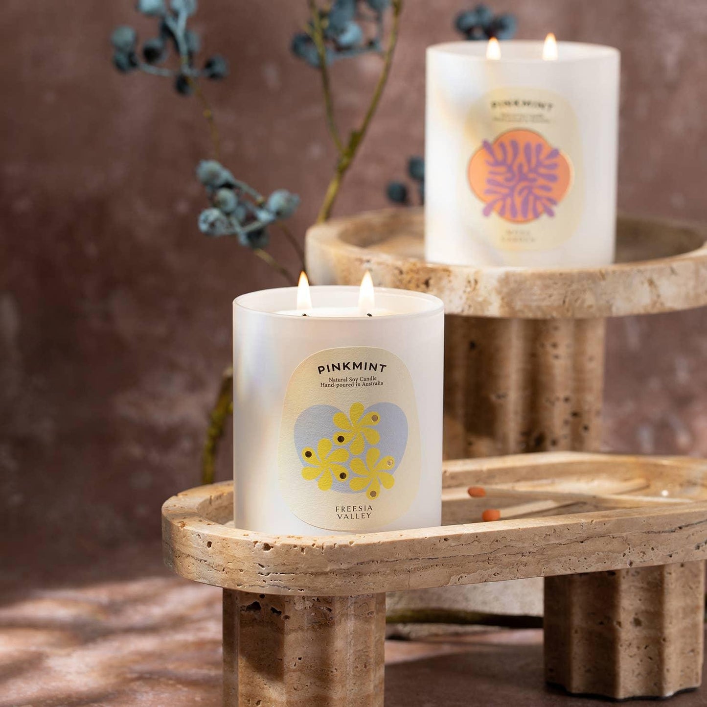 Candle - Pinkmint Candle - Pinkmint Candle Moss Garden Double Wick Soy Candle 300g - The Gift Company