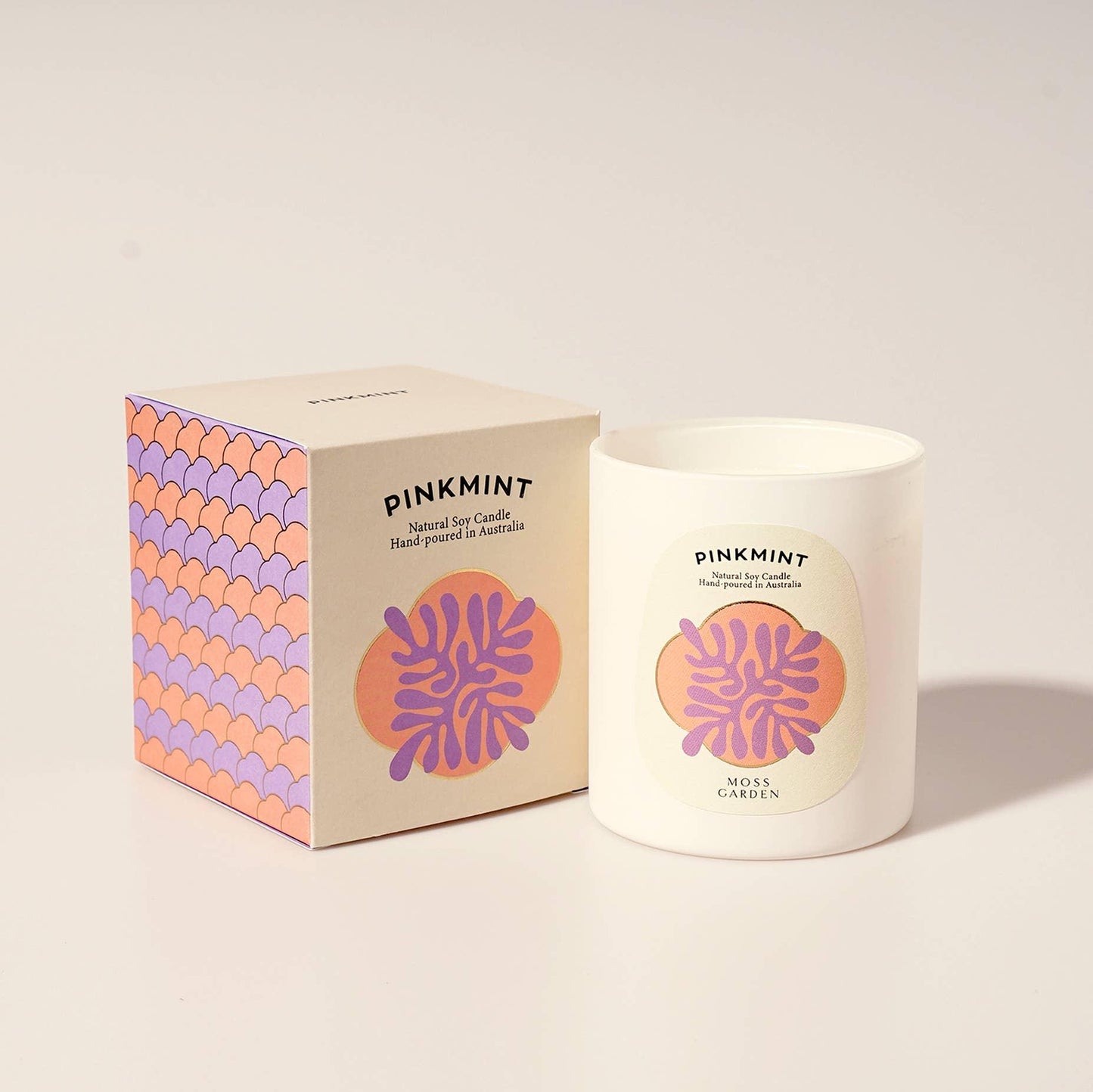 Candle - Pinkmint Candle - Pinkmint Candle Moss Garden Double Wick Soy Candle 300g - The Gift Company