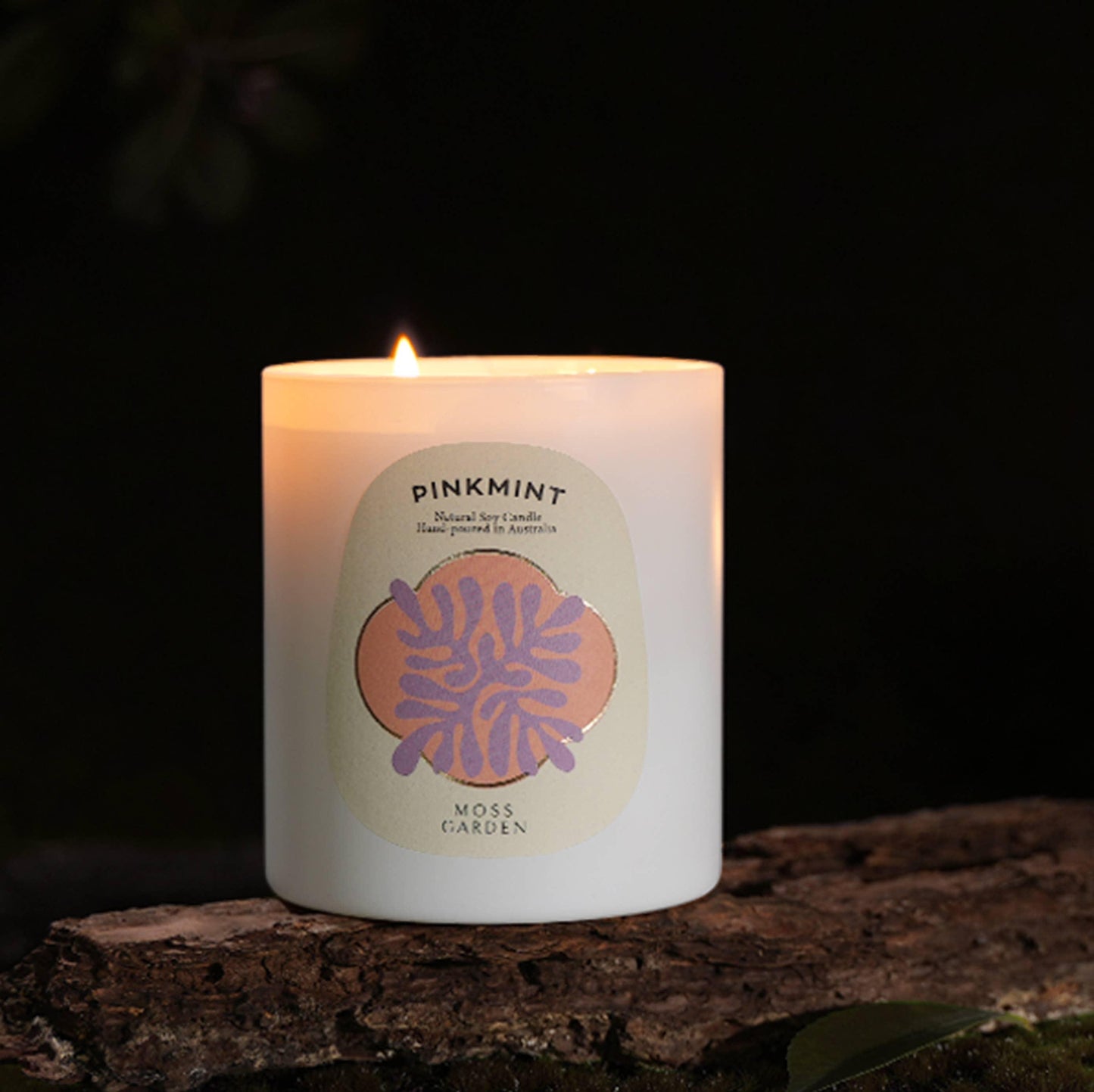 Candle - Pinkmint Candle - Pinkmint Candle Moss Garden Double Wick Soy Candle 300g - The Gift Company