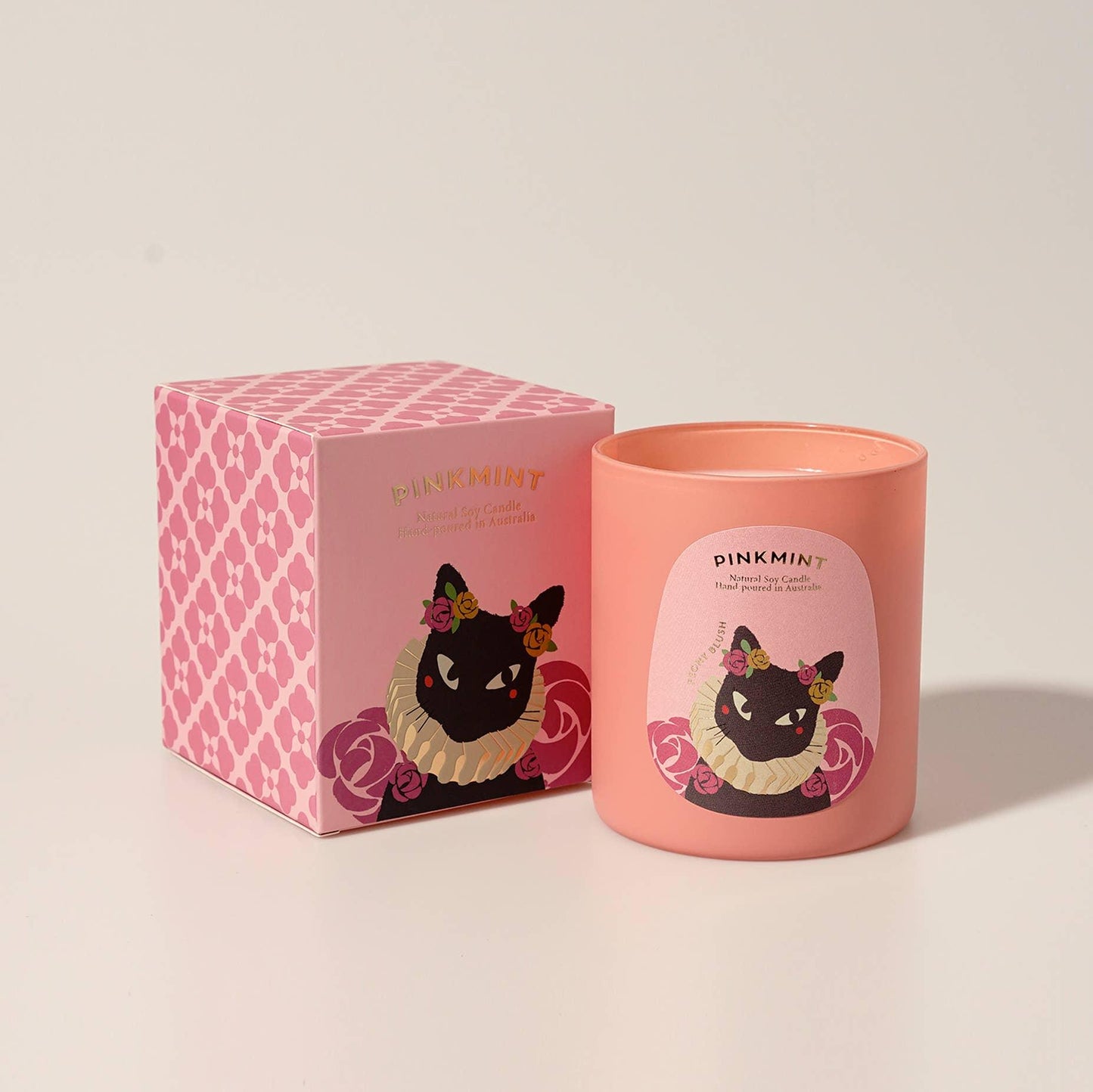 Candle - Pinkmint Candle - Pinkmint Candle Peony Blush Double Wick Soy Candle - The Gift Company
