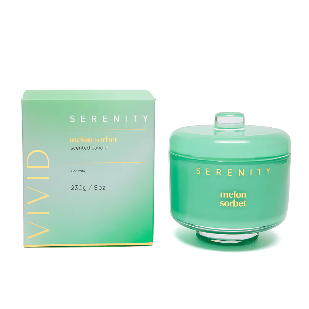 Candle - Serenity - Serenity Melon Sorbet Candle 230g - The Gift Company