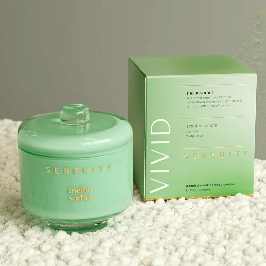 Candle - Serenity - Serenity Melon Sorbet Candle 230g - The Gift Company