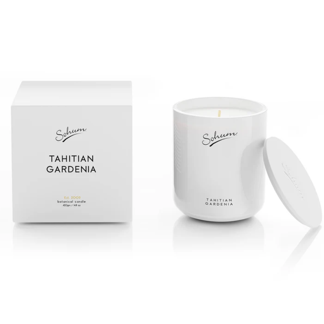 Candle - Sohum - Sohum Tahitian Gardenia Signature Candle 420g - The Gift Company