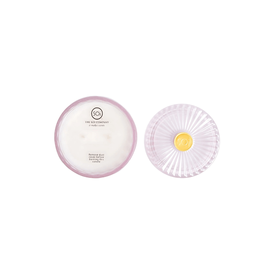 Candle - The SOi Co - The SOi Co Champagne Lily Shimmer Candle 425g - The Gift Company