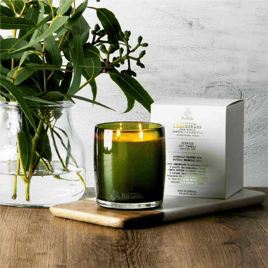 Urban Rituelle Lemongrass, Lemon Myrtle, Grapefruit & Eucalyptus Candle 400g