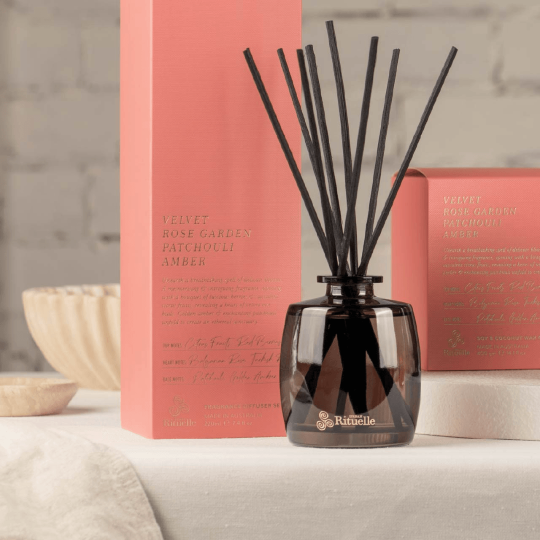 Candle - Urban Rituelle - Urban Rituelle Velvet Rose Garden, Patchouli, Amber Complete Bundle - The Gift Company