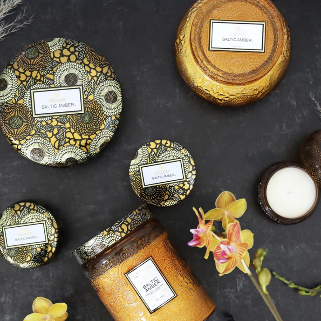 Candle - VOLUSPA - VOLUSPA Baltic Amber Decorative Candle 113g - The Gift Company