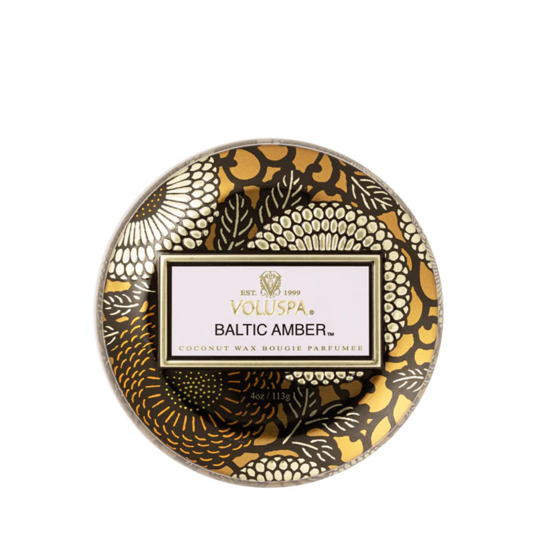 Candle - VOLUSPA - VOLUSPA Baltic Amber Decorative Candle 113g - The Gift Company