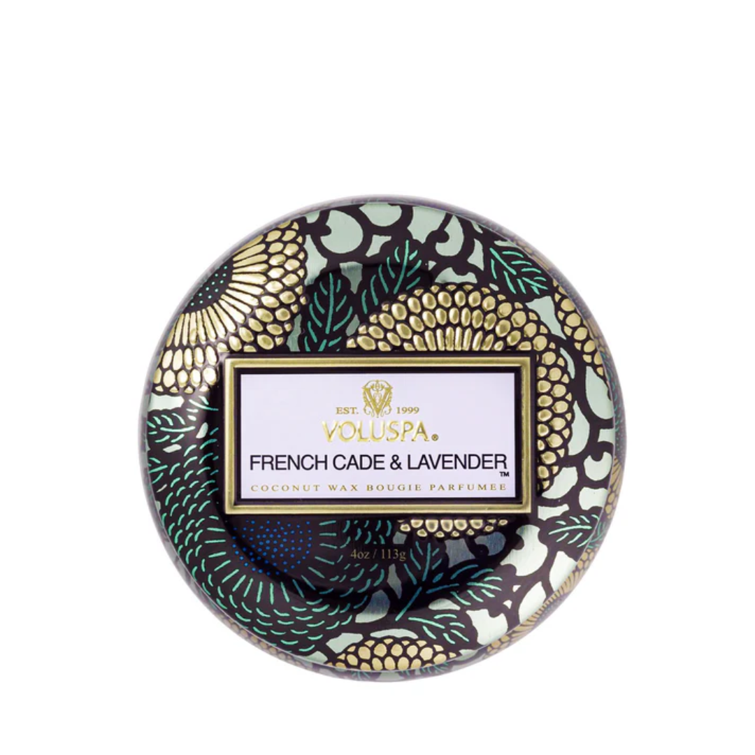 Candle - VOLUSPA - VOLUSPA French Cade & Lavender Decorative Candle 113g - The Gift Company