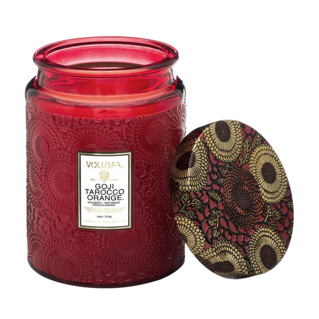 Candle - VOLUSPA - VOLUSPA Goji Tarocco Orange 100hr Candle 510g - The Gift Company