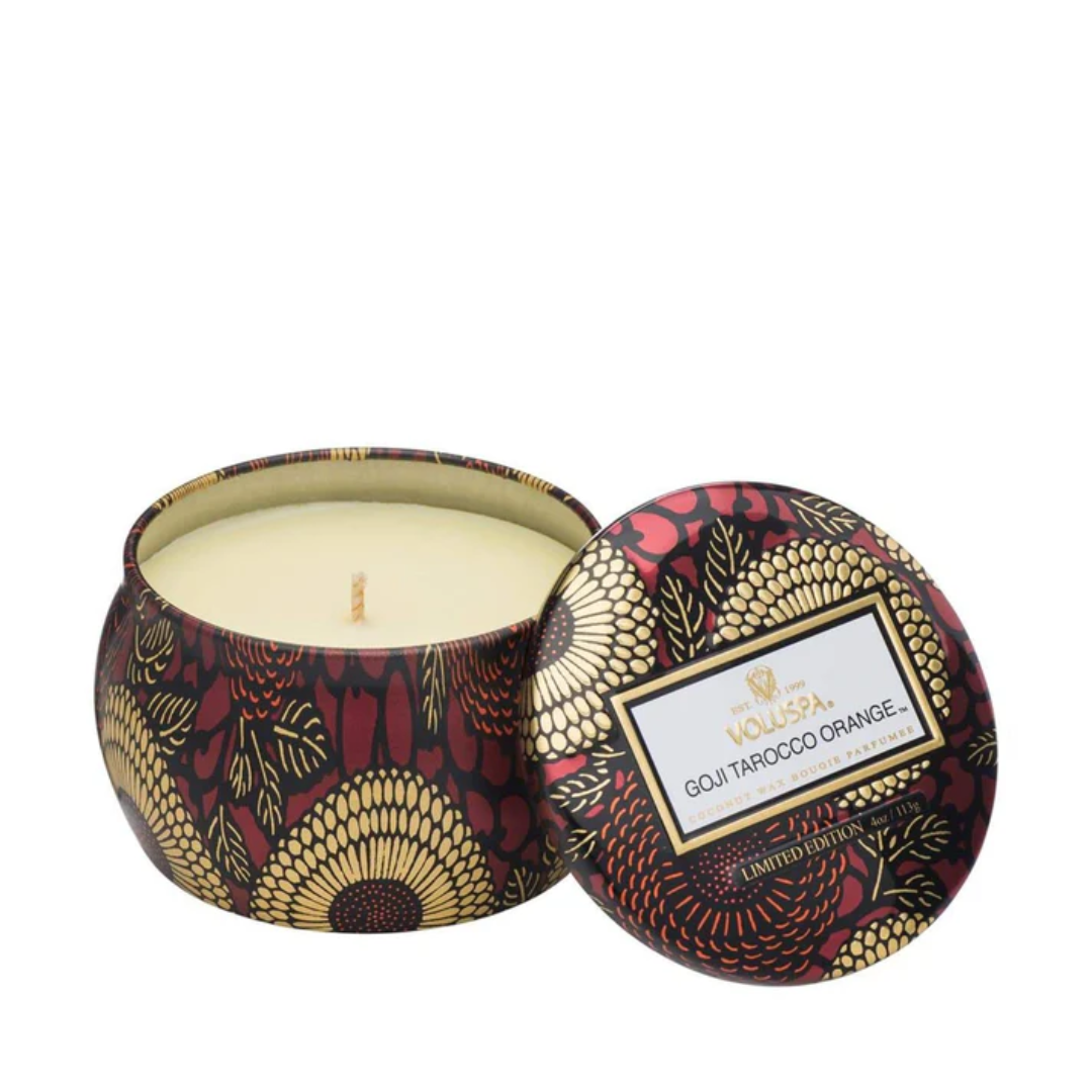 Candle - VOLUSPA - VOLUSPA Goji Tarocco Orange Decorative Candle 113g - The Gift Company