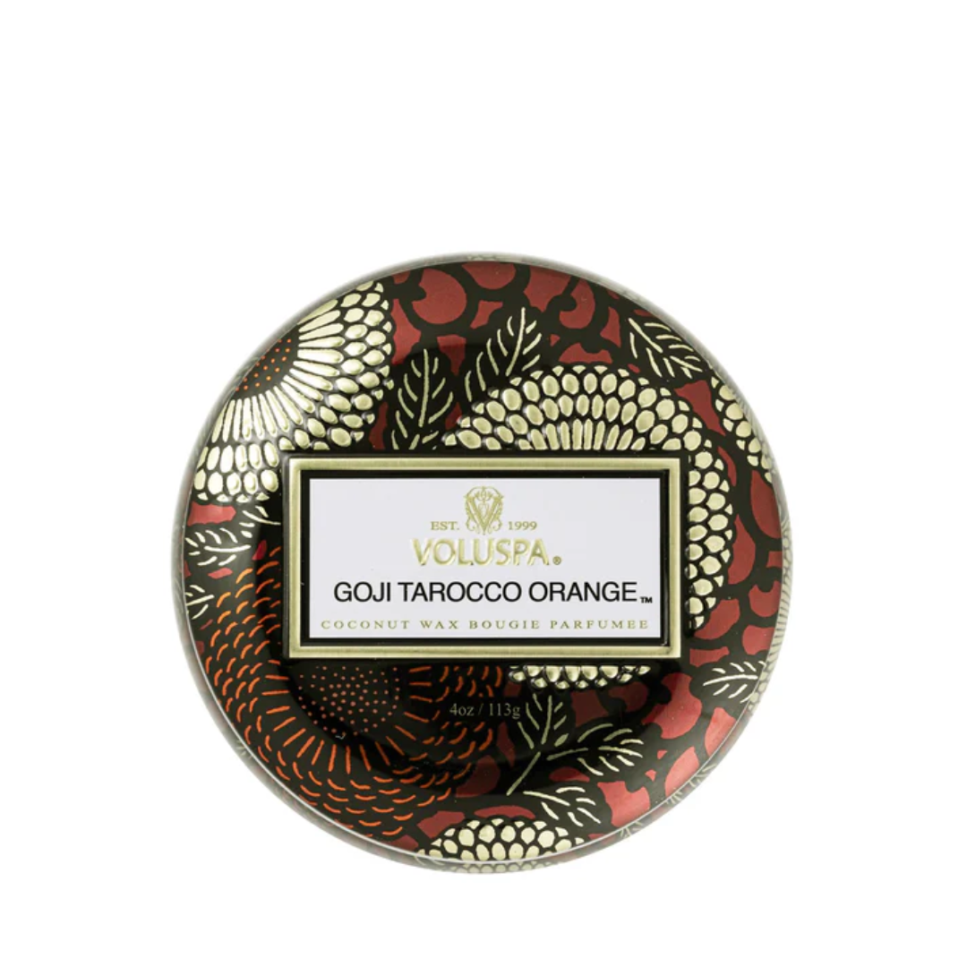 Candle - VOLUSPA - VOLUSPA Goji Tarocco Orange Decorative Candle 113g - The Gift Company