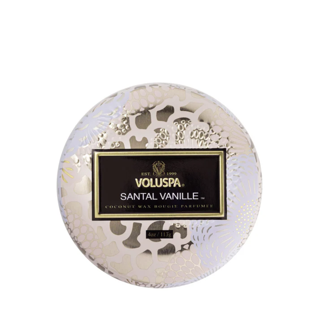 Candle - VOLUSPA - VOLUSPA Santal Vanille Decorative Candle 113g - The Gift Company