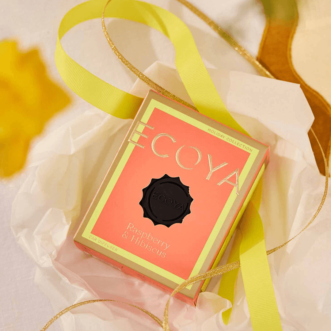 Car Diffuser - Ecoya - ECOYA Car Diffuser Raspberry & Hibiscus - The Gift Company