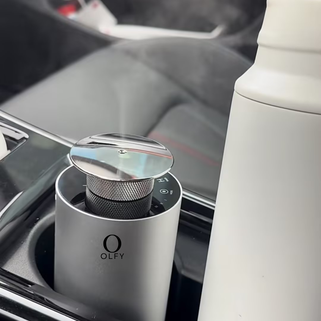 Car Diffuser - OLFY - OLFY Smart Car Diffuser - Silver - The Gift Company