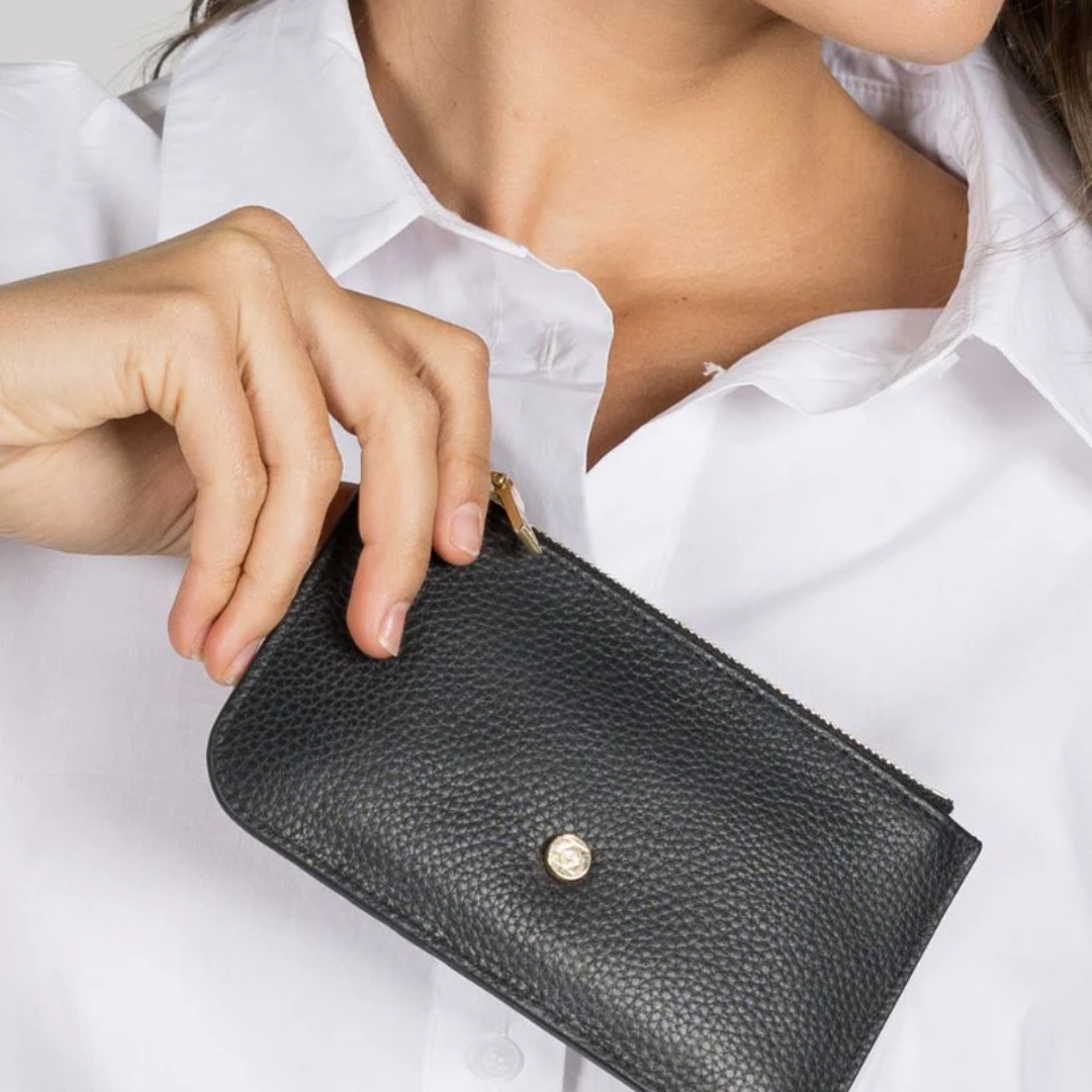 Card Wallet - Zjoosh - Zjoosh Courtney Card Wallet Black - The Gift Company