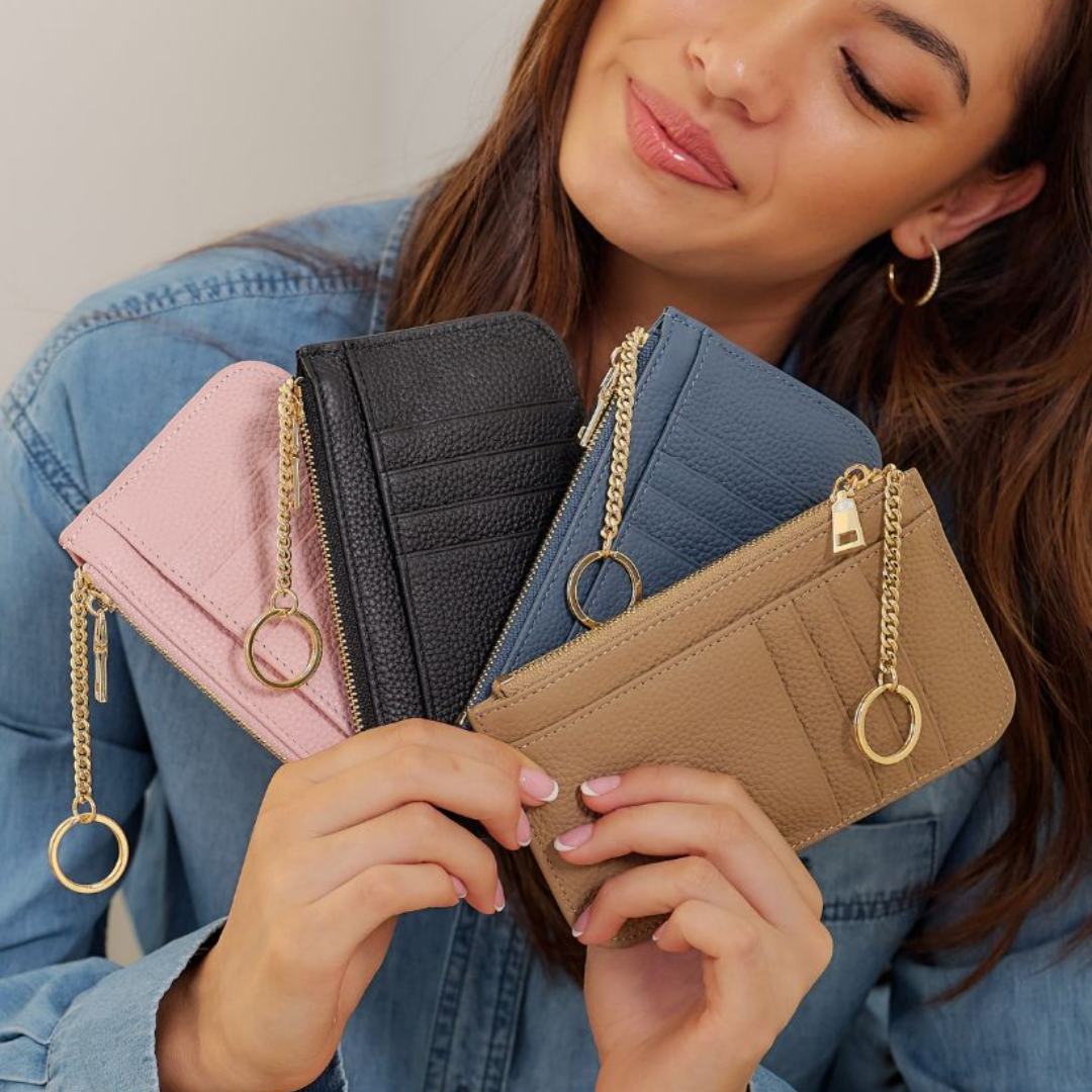 Card Wallet - Zjoosh - Zjoosh Courtney Card Wallet Black - The Gift Company