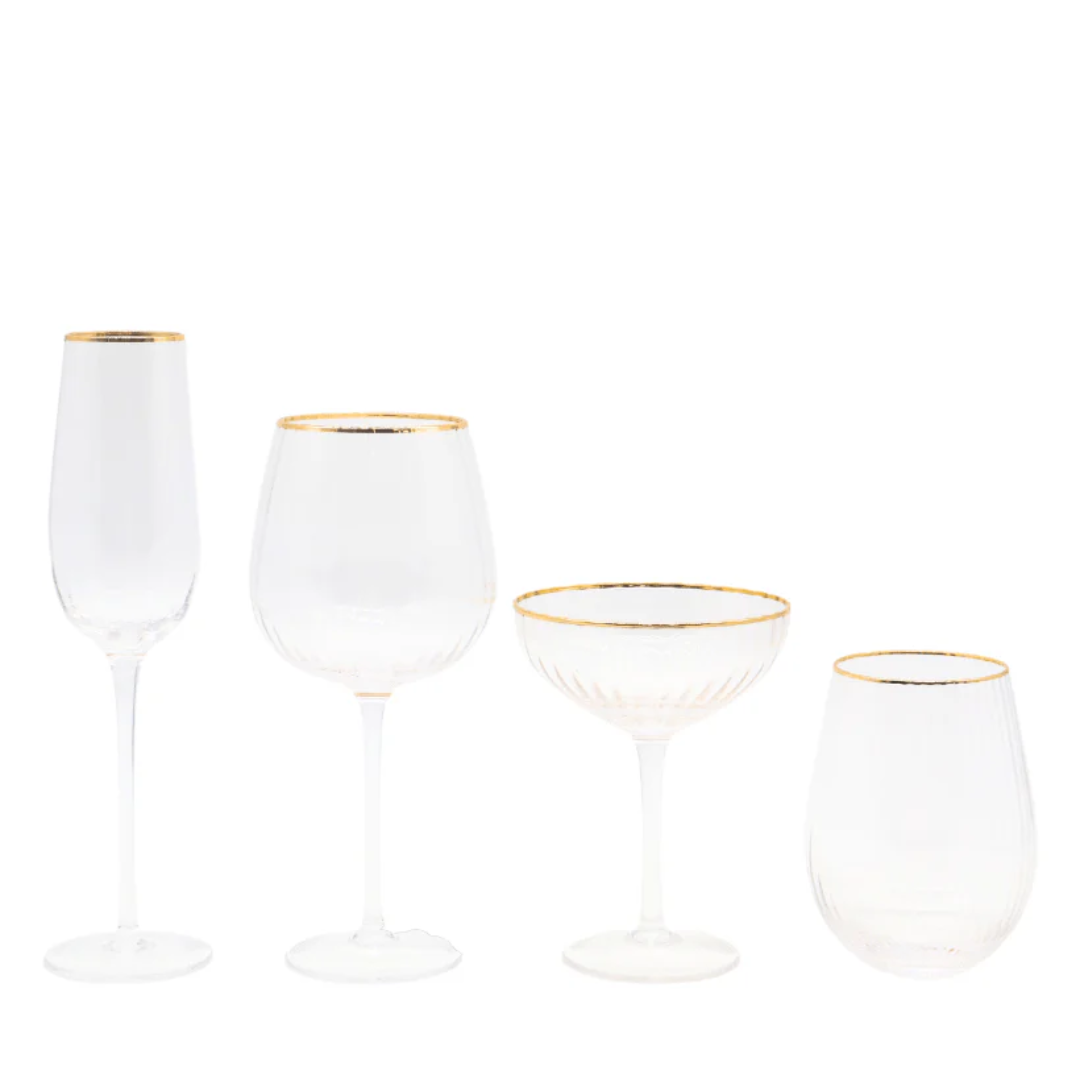 Clear Gin Tumblers - Zjoosh - Zjoosh Soiree Crystal Gin Tumblers Clear (Set of 2) - The Gift Company