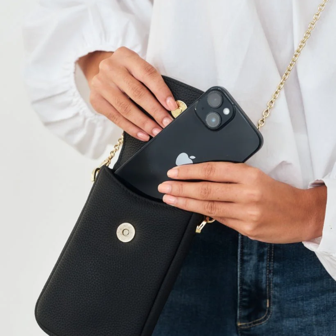 Clutch Bag - Zjoosh - Zjoosh Chrissie Pouch Black - The Gift Company