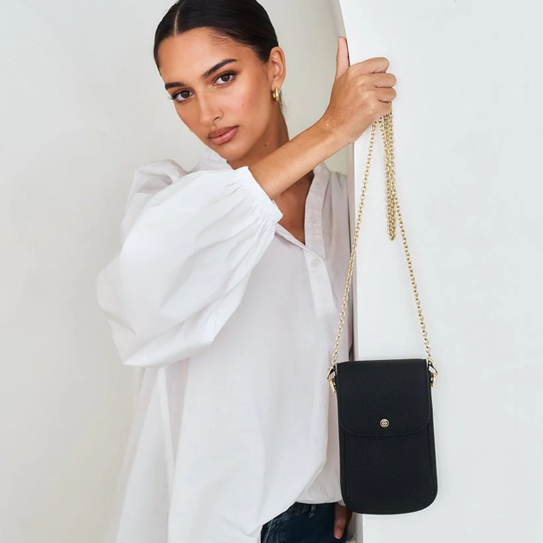 Clutch Bag - Zjoosh - Zjoosh Chrissie Pouch Black - The Gift Company