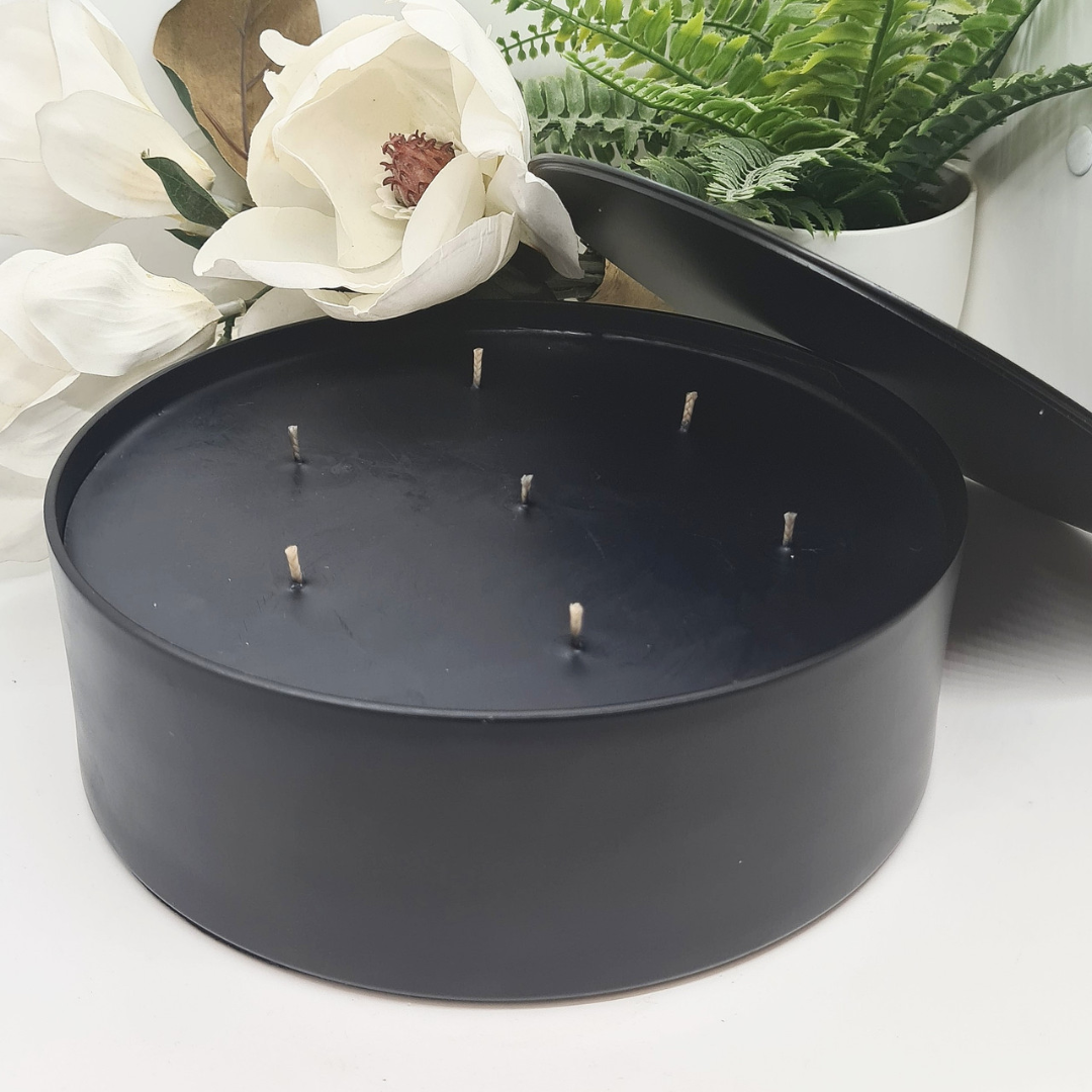 Cylinder Glass Candle - SANJULA - SANJULA Powder Coated Tin Statement Candle 3kg - The Gift Company