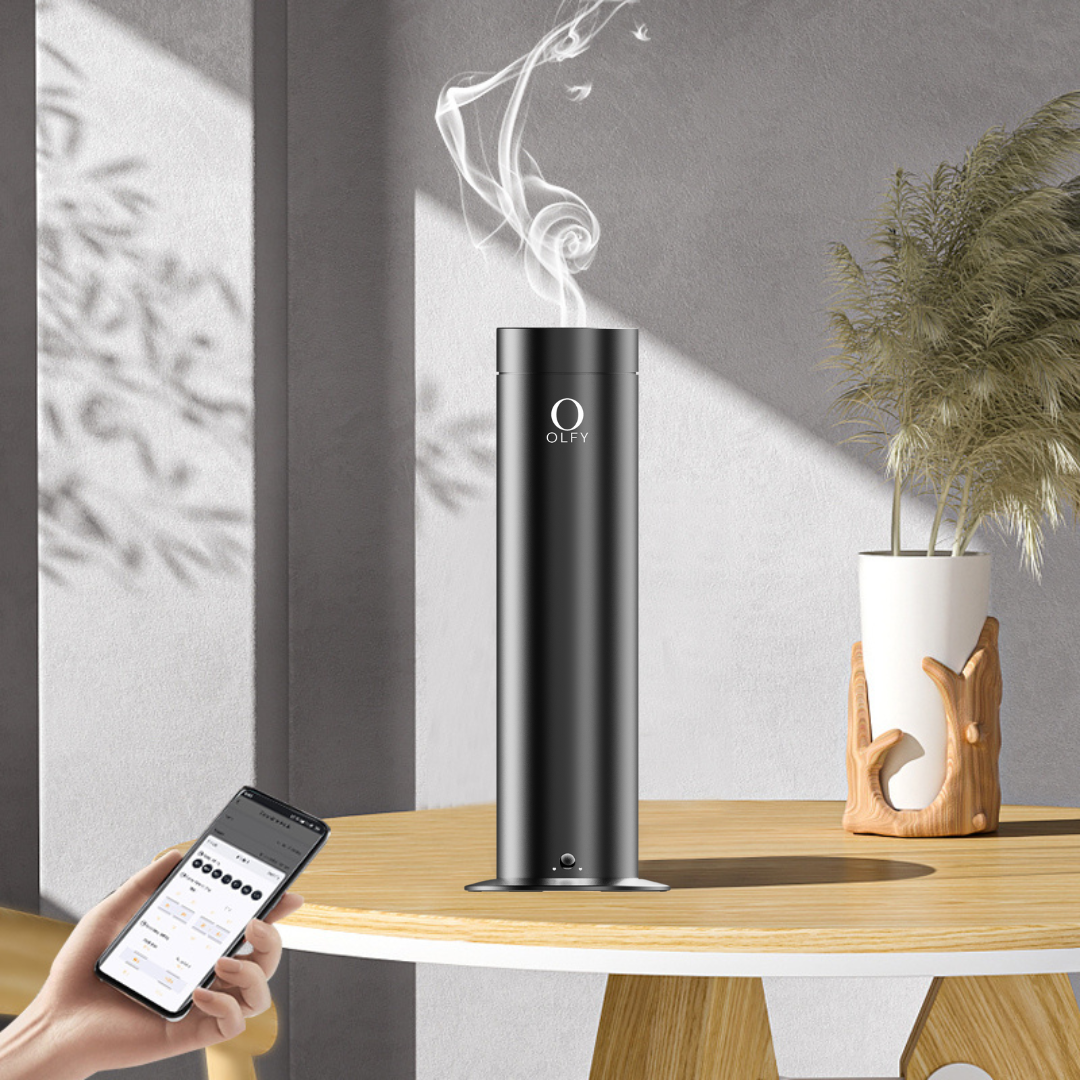 Desktop Diffuser - OLFY - OLFY Smart Desktop Diffuser S150 - Silver - The Gift Company