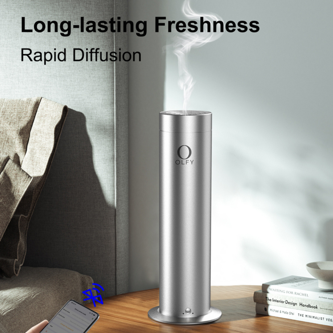 Desktop Diffuser - OLFY - OLFY Smart Desktop Diffuser S150 - Silver - The Gift Company