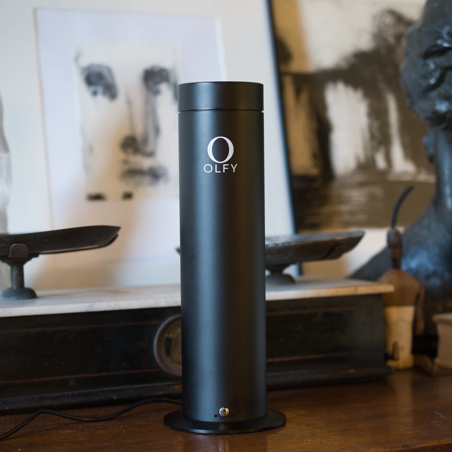 Desktop Diffuser - OLFY - OLFY Smart Desktop Diffuser S150 - Silver - The Gift Company