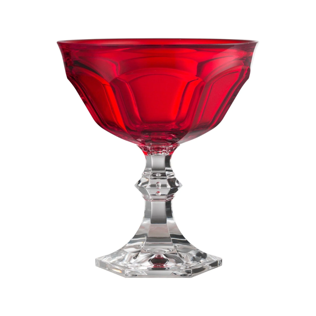Dessert Glass Cup - Mario Luca Giusti - Mario Luca Giusti Dessert Cup Set of 2 Red - The Gift Company
