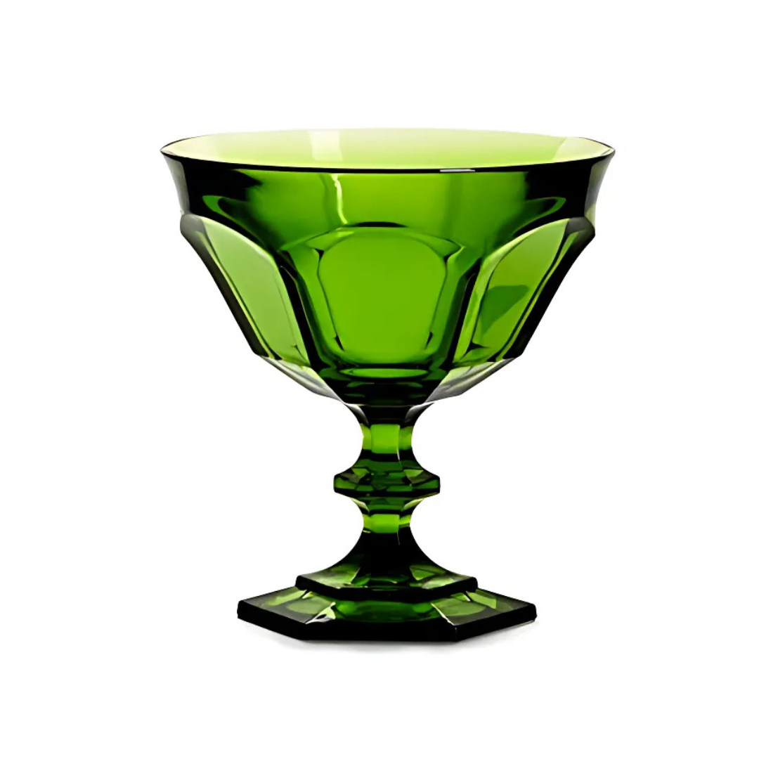 Dessert Glass Cup - Mario Luca Giusti - Mario Luca Giusti Vic & Albert Dessert Cup Set of 3 Green & Clear - The Gift Company