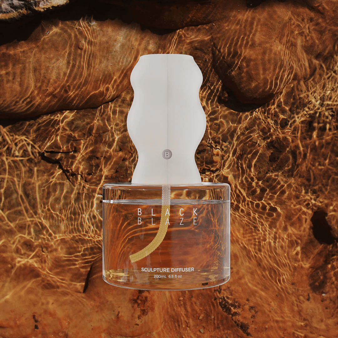 Diffuser - Black Blaze - Black Blaze Sculpture Diffuser - Bondi Breeze 200mL - The Gift Company