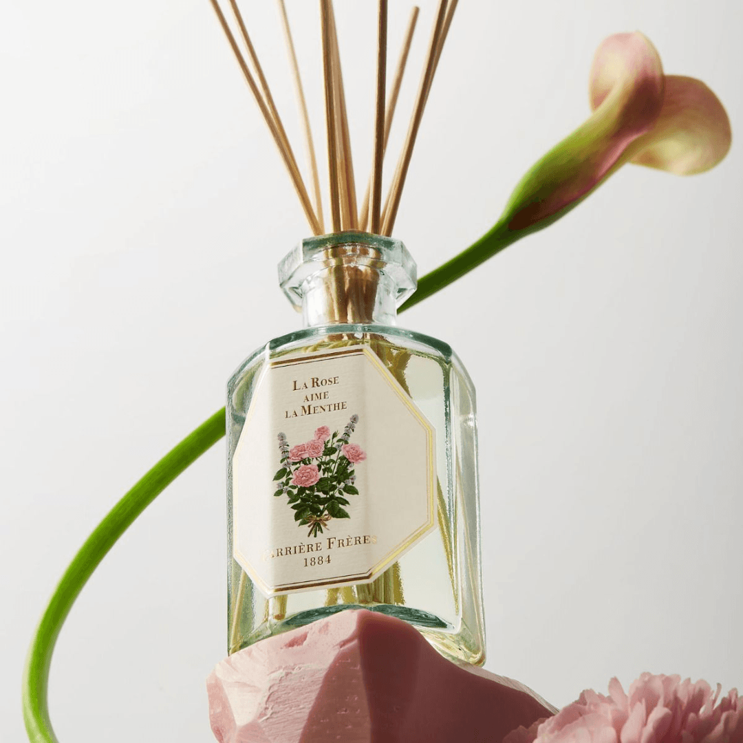 Diffuser - Carriere Freres - Carrière Frères La Rose Aime La Menthe Diffuser 200mL - The Gift Company