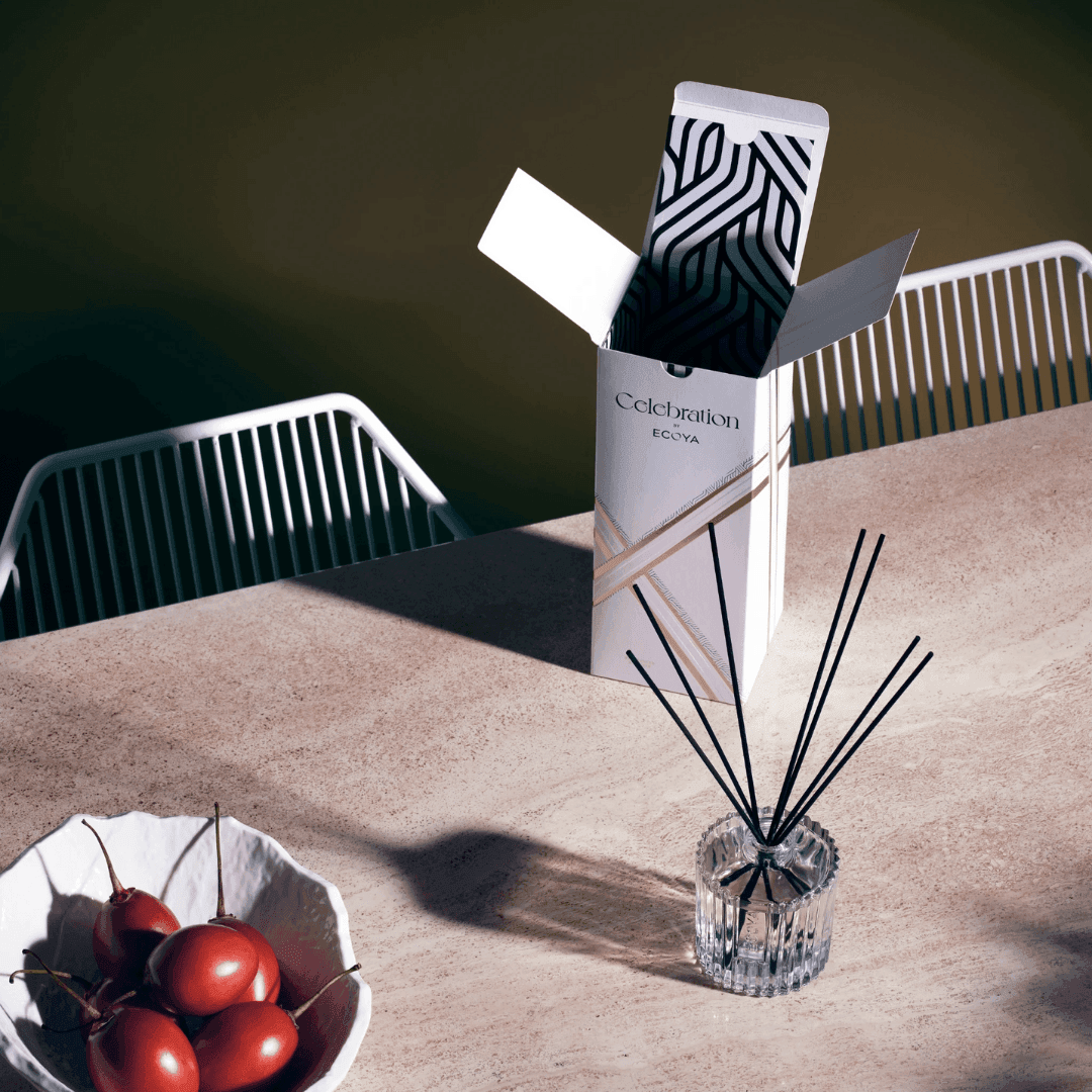 Diffuser - Ecoya - ECOYA Celebrations Reed Diffuser White Musk & Warm Vanilla 250mL - The Gift Company