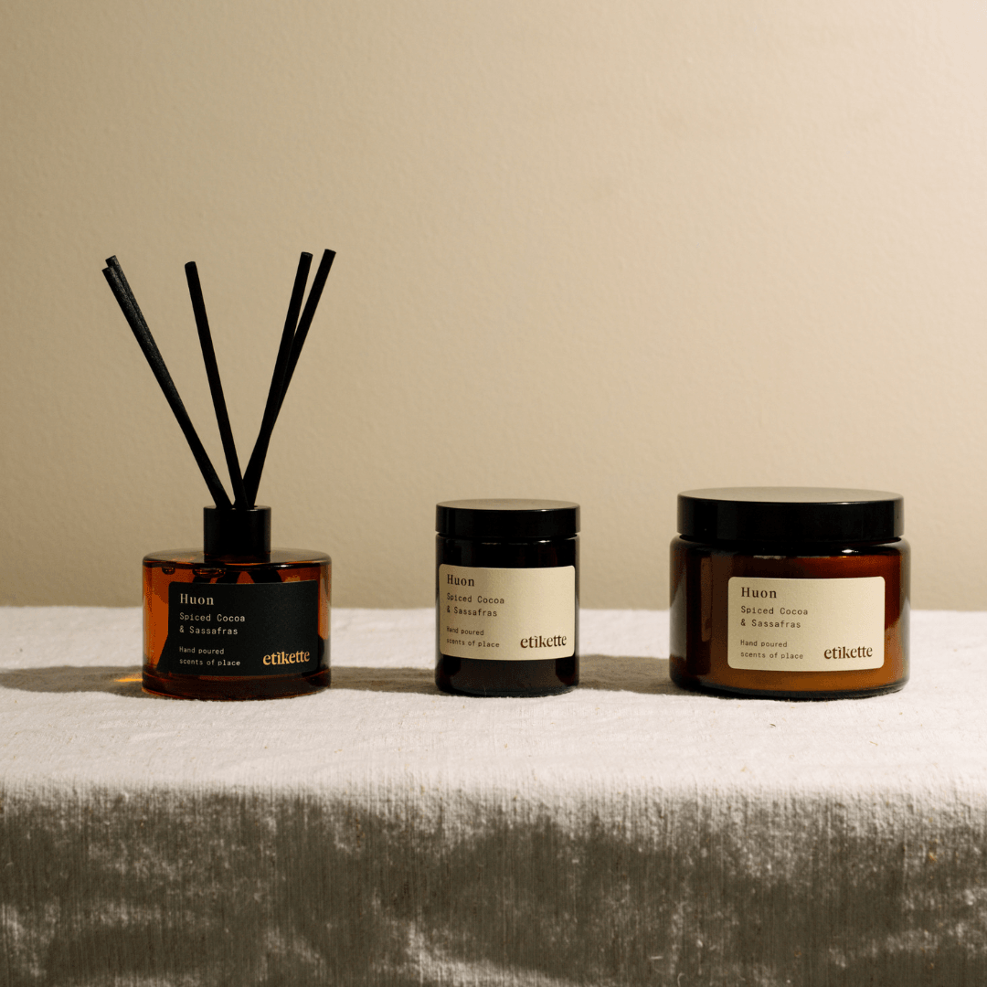 Diffuser - Etikette - Etikette Spiced Cocoa & Sassafras Reed Diffuser 200mL - The Gift Company