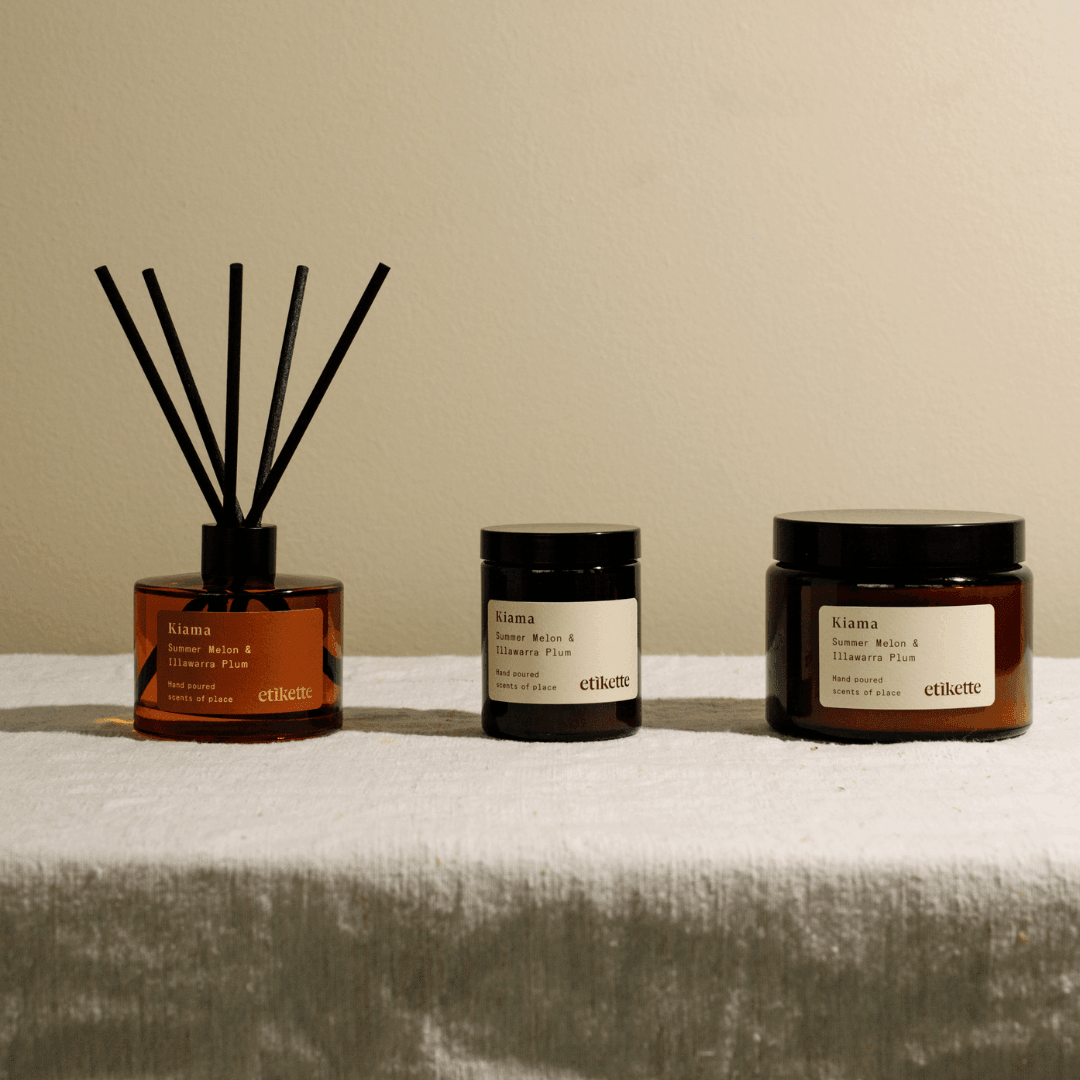 Diffuser - Etikette - Etikette Summer Melon & Illawarra Plum Reed Diffuser 200mL - The Gift Company