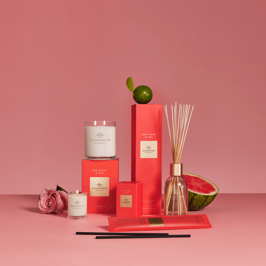 Diffuser - Glasshouse - Glasshouse Fragrances Diffuser - One Night in Rio 250mL - The Gift Company