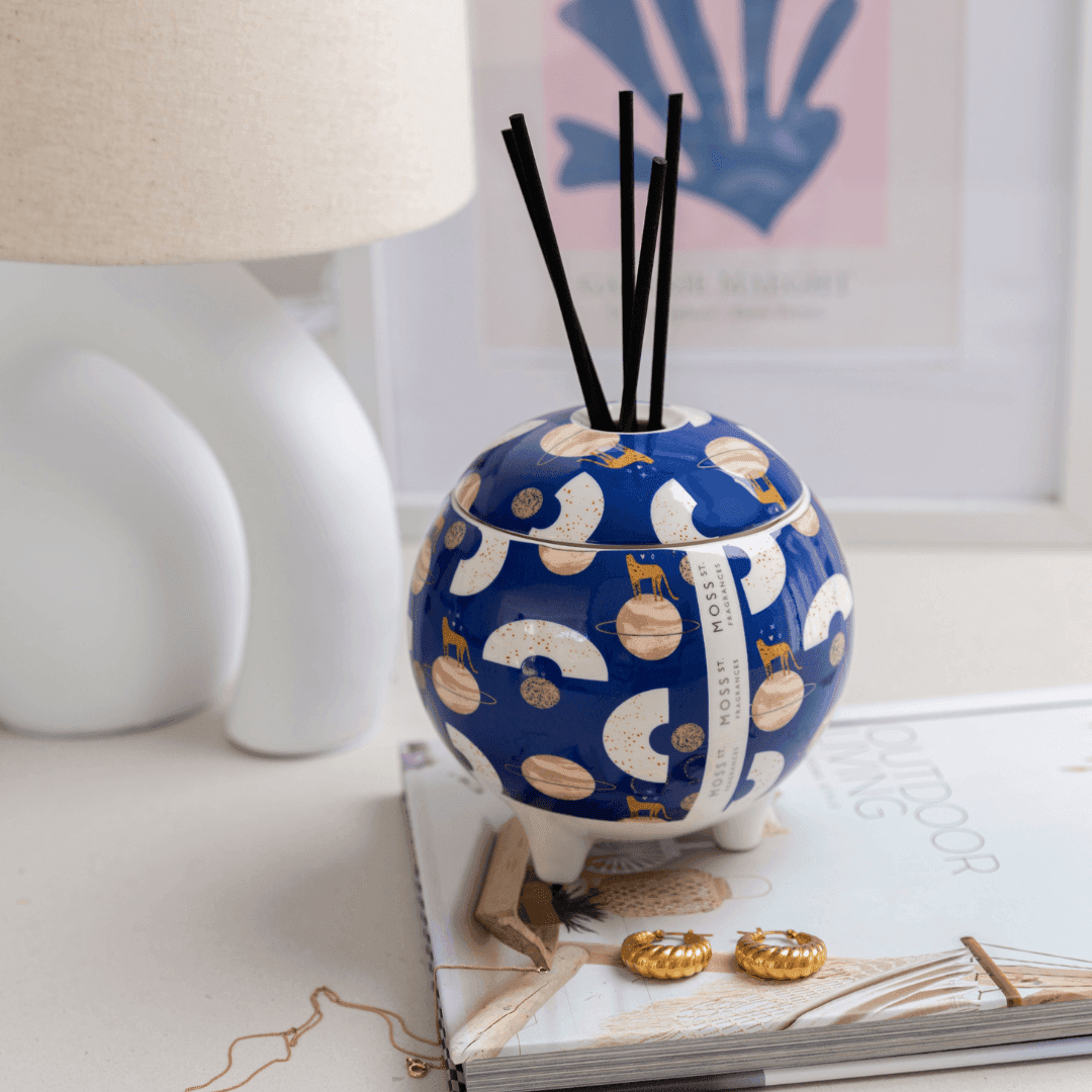 Diffuser - Moss St Ceramics - MOSS ST Ceramics Reed Diffuser - Marshmallow & Musk 350mL - The Gift Company