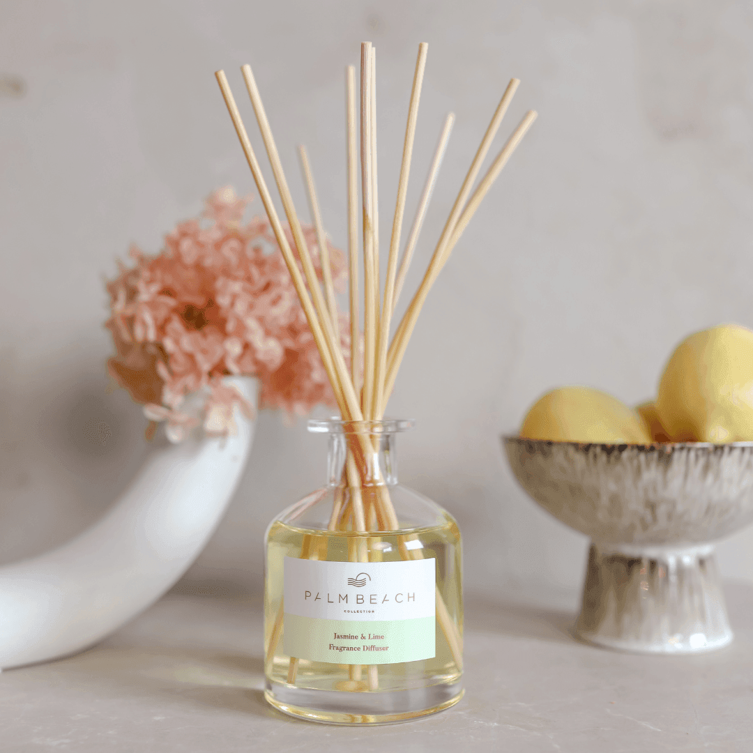Diffuser - Palm Beach - Palm Beach - Jasmine & Lime Reed Diffuser 250mL - The Gift Company