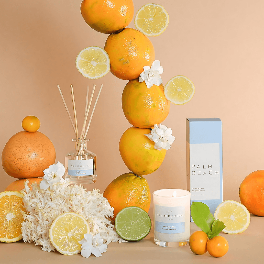 Diffuser - Palm Beach - Palm Beach - Yuzu & Sea Moss Reed Diffuser 250mL - The Gift Company