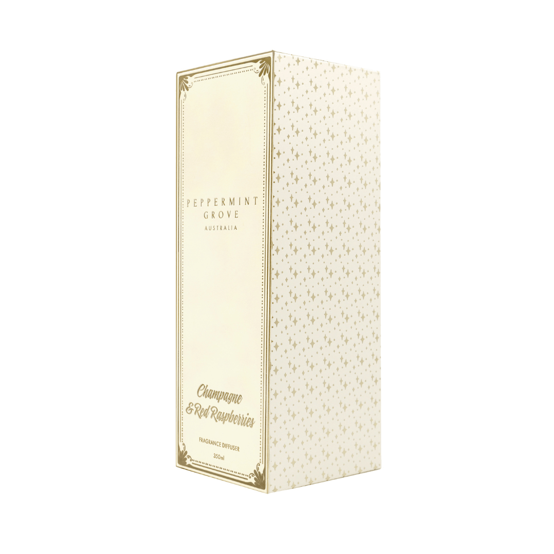 Diffuser - Peppermint Grove - Peppermint Grove Champagne & Red Raspberries Fragrance Diffuser 350ml - The Gift Company