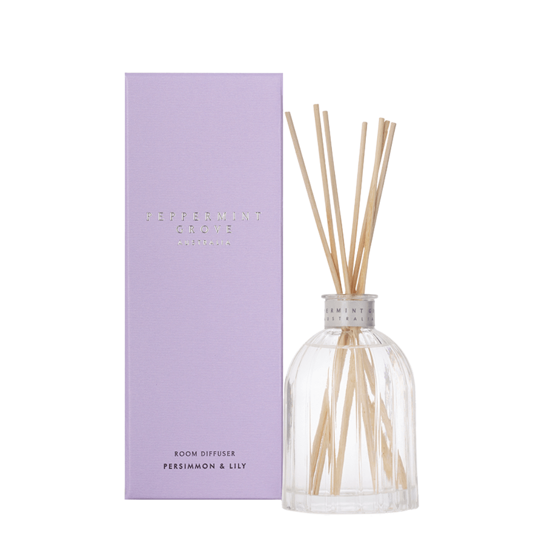 Diffuser - Peppermint Grove - Peppermint Grove Persimmon & Lily Fragrance Diffuser 200ml - The Gift Company