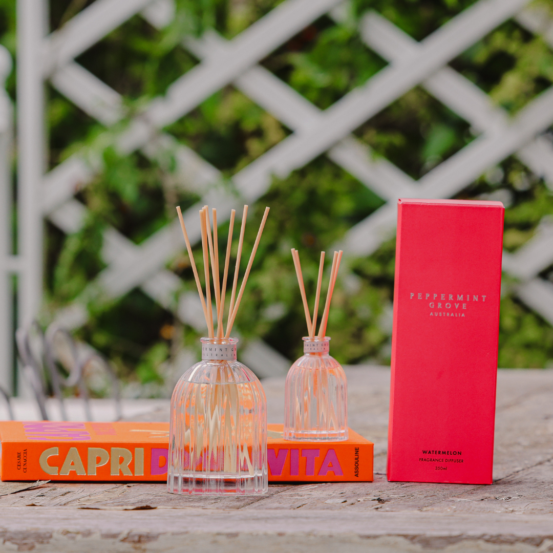 Diffuser - Peppermint Grove - Peppermint Grove Watermelon Fragrance Diffuser 350mL - The Gift Company