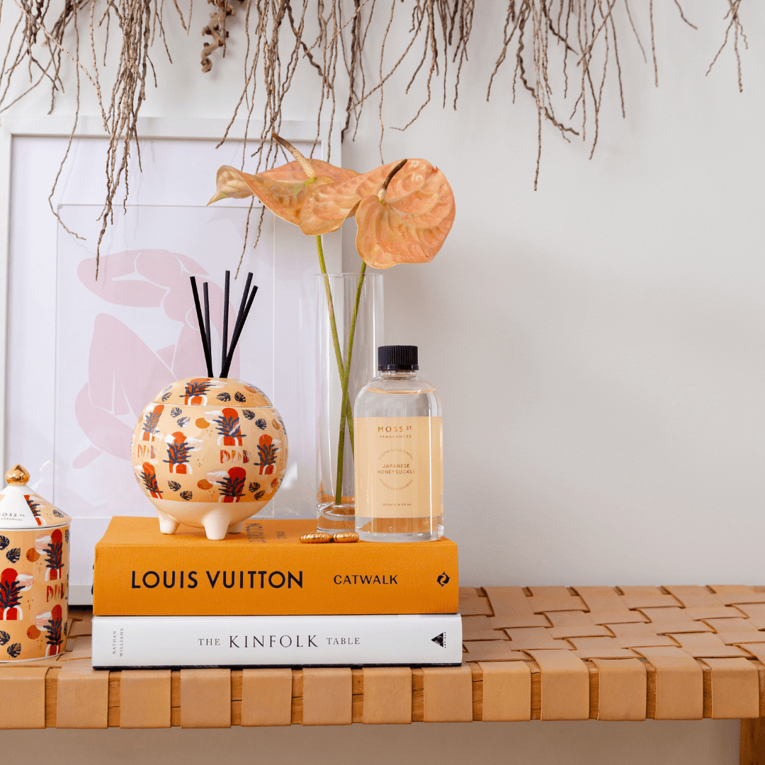 Diffuser Refill - Moss St Ceramics - MOSS ST Japanese Honeysuckle Diffuser Refill 500ml - The Gift Company