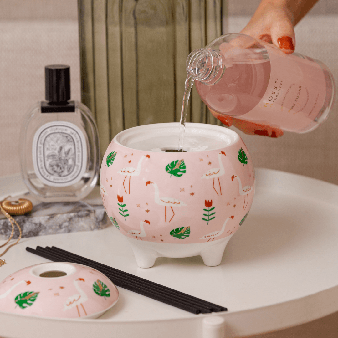 Diffuser Refill - Moss St Ceramics - MOSS ST Pink Sugar Diffuser Refill 500ml - The Gift Company