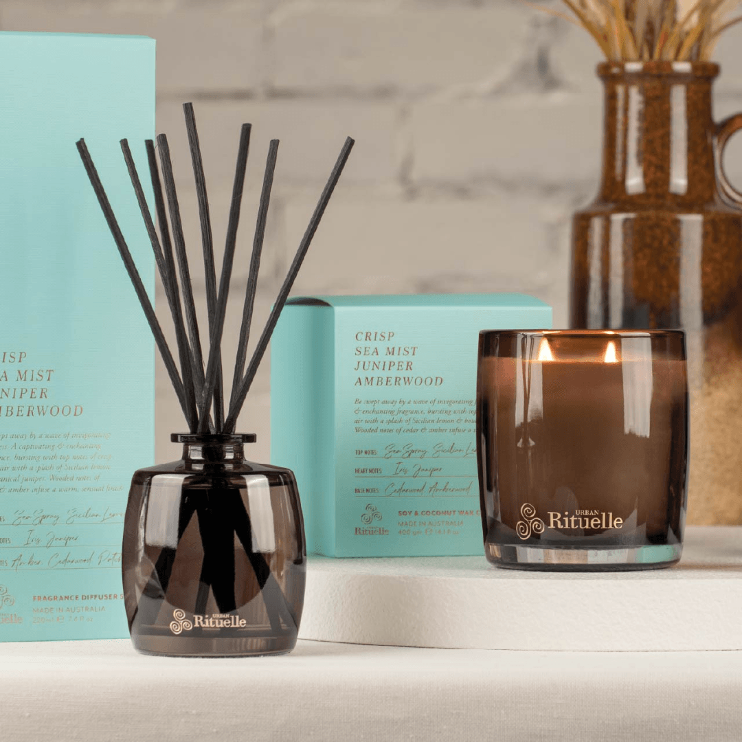 Diffuser - Urban Rituelle - Urban Rituelle Diffuser - Crisp Sea Mist, Juniper, Amberwood 220mL - The Gift Company