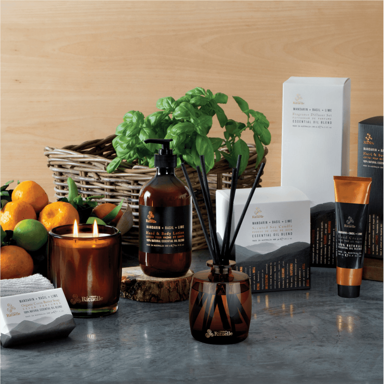 Urban Rituelle Diffuser - Mandarin, Basil & Lime 220mL
