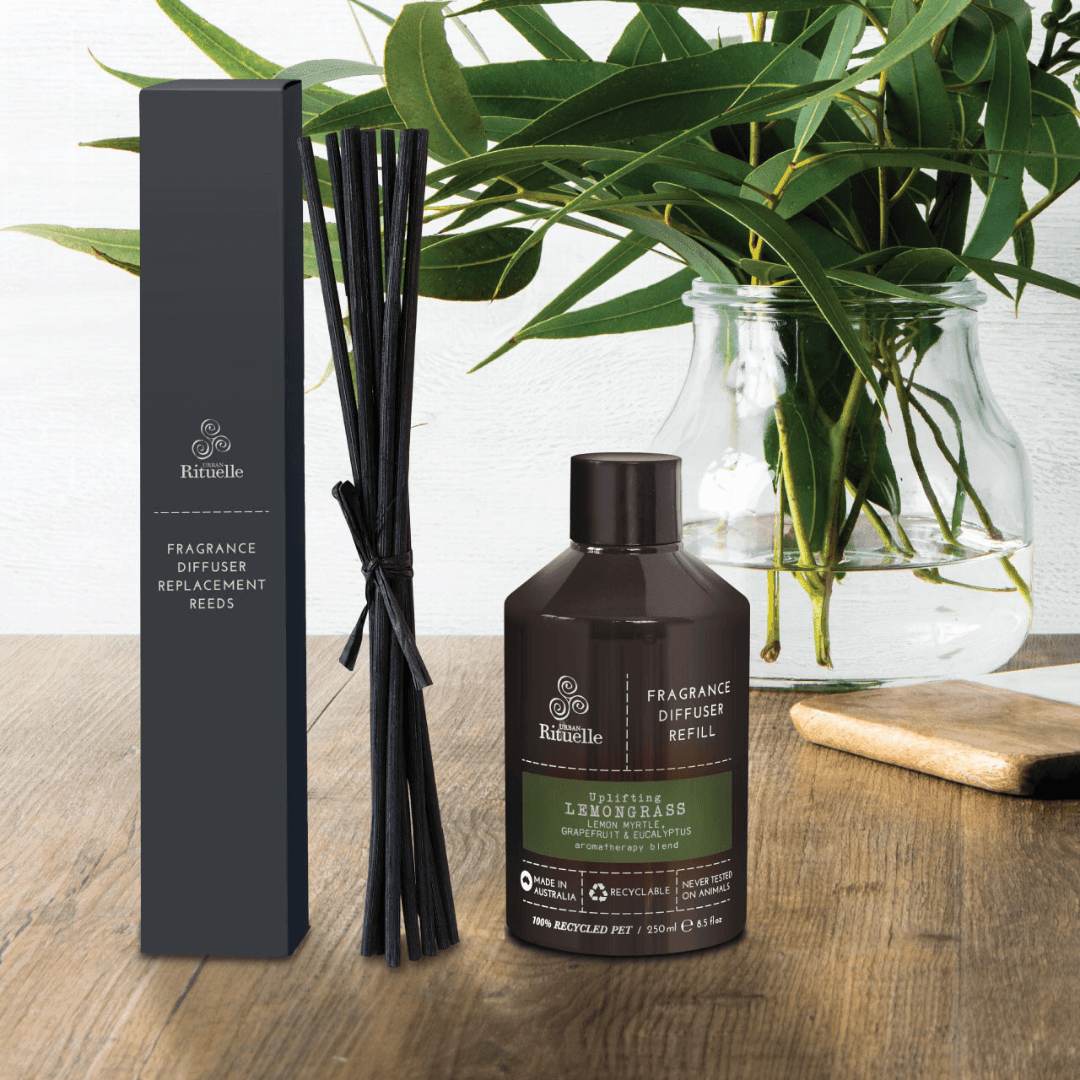 Diffuser - Urban Rituelle - Urban Rituelle Diffuser Refill Lemongrass, Lemon Myrtle, Grapefruit & Eucalyptus 250mL - The Gift Company